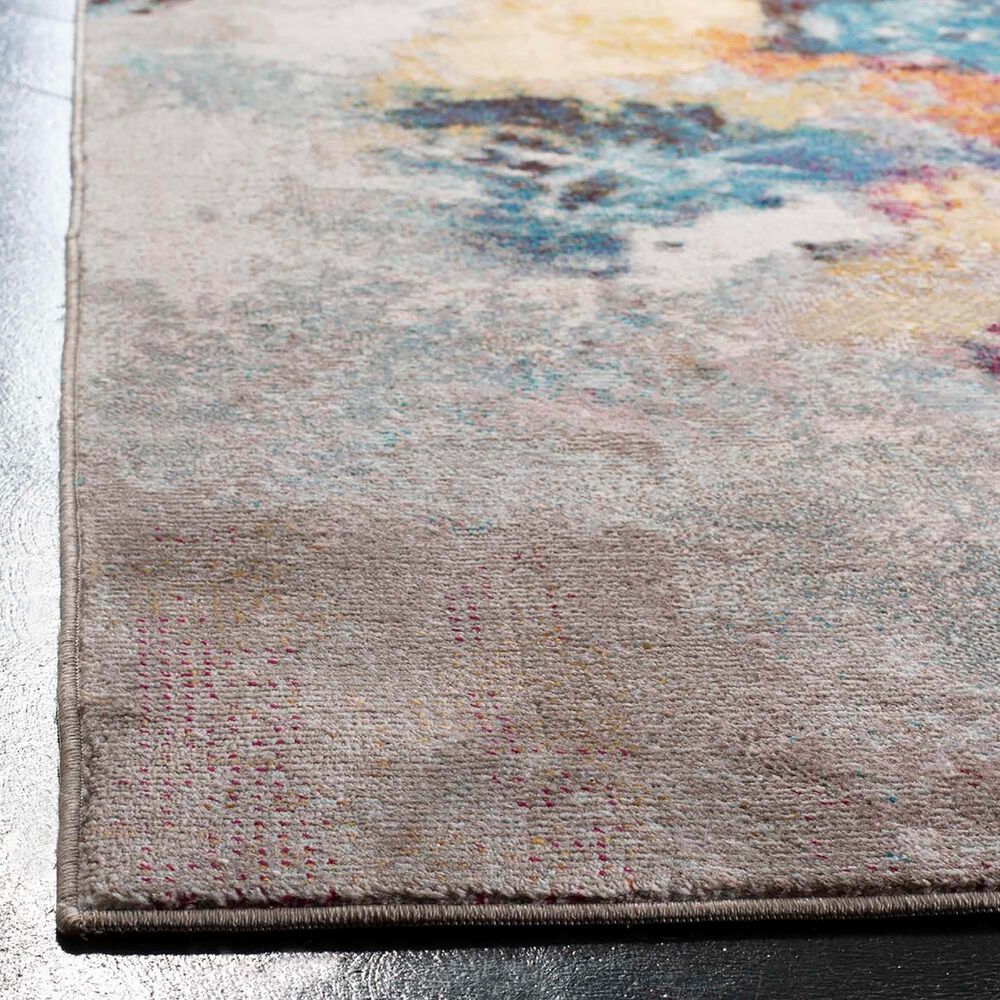 Safavieh Aria 2&#39; x 8&#39; Grey and Wine Runner, , large