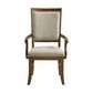 Mayberry Hill Phillipe Dining Arm Chair in Cherry Brown Finish, , large
