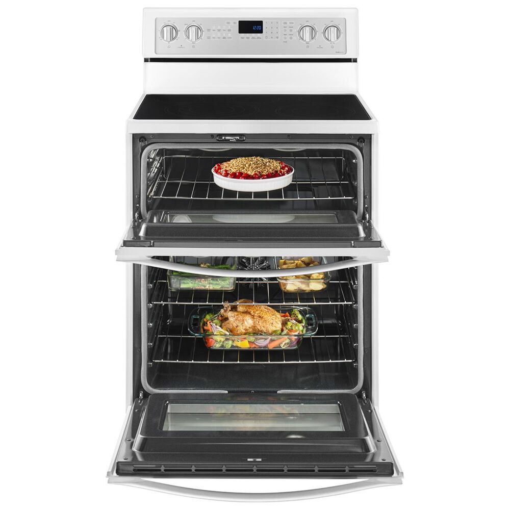 Whirlpool 6.7 Cu. Ft. Freestanding Electric Double Oven Range with Convection in White, , large