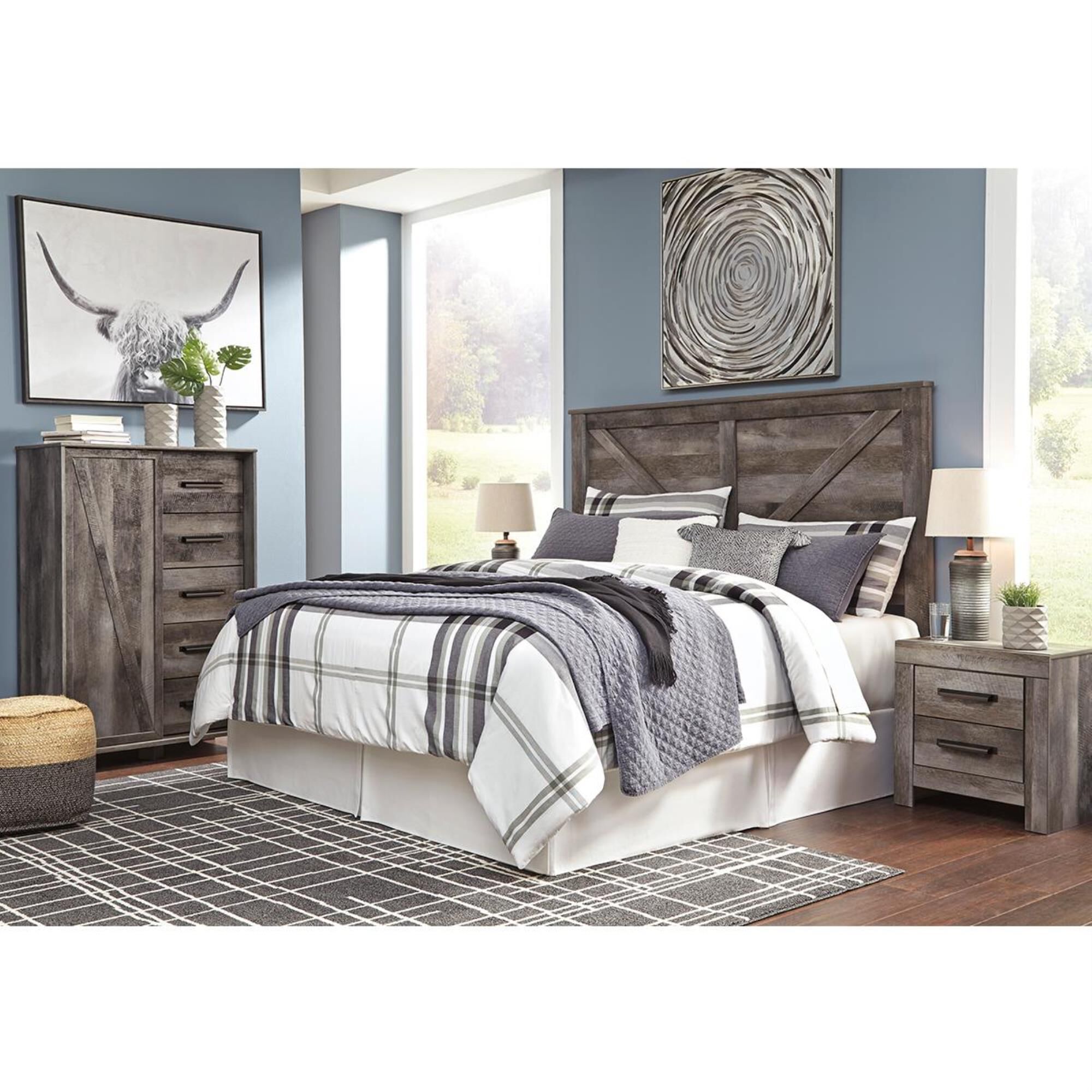 Signature Design by Ashley Wynnlow King Panel Headboard in