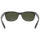 Rayban Glasses New Wayfarer Classic Sunglasses with G-15 Green Lenses in Matte Rubber Black, , large