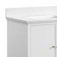 37B Heston 30" Single Bathroom Vanity in Bright White with White Composite Stone Top and Backsplash, , large