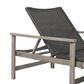 Hearth and Haven Hampton Outdoor Chaise Lounge with Adjustable Seating in Grey, , large