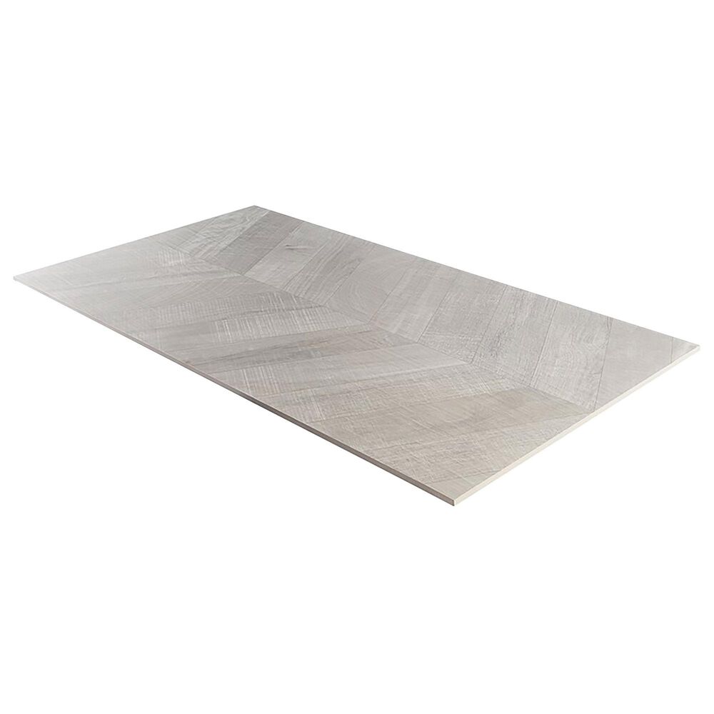 Soho Studio Elan Chevron Grey 24" x 48" Porcelain Tile, , large