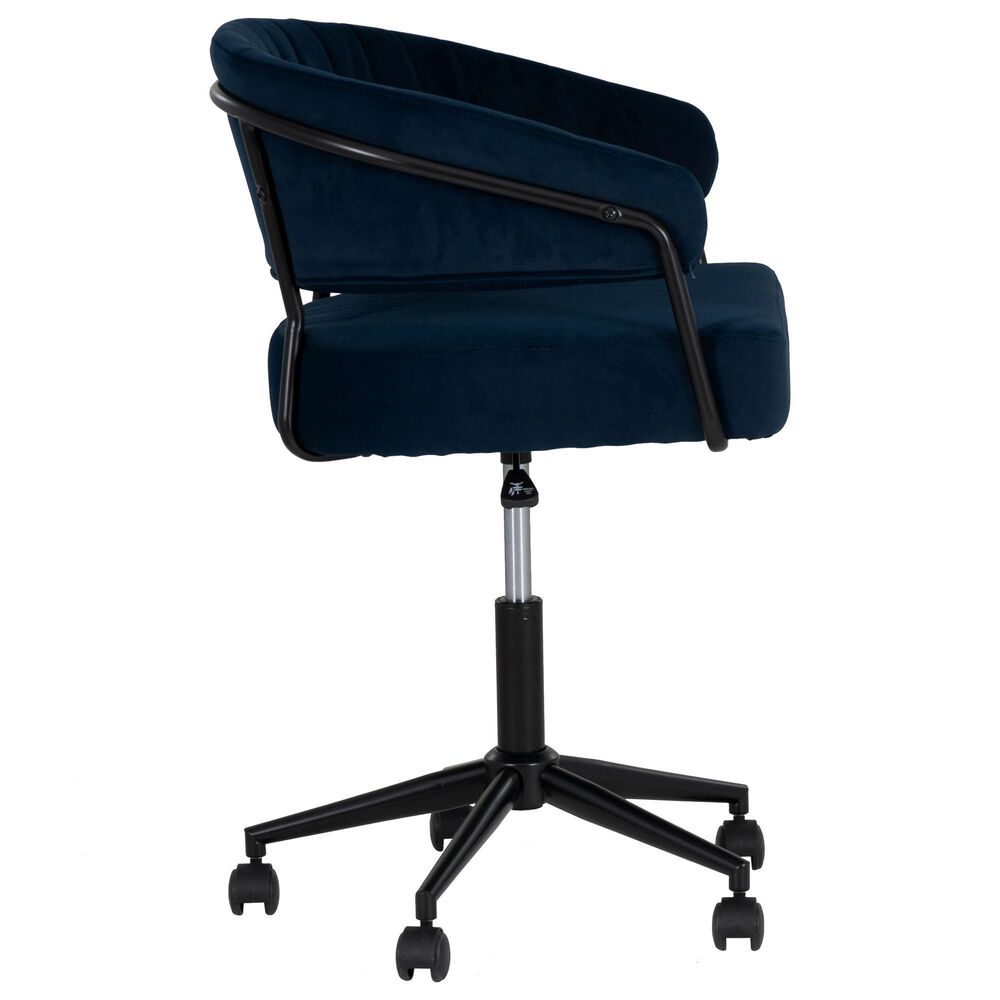 Linon Home Decor Prestwick Office Chair in Navy, , large