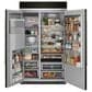 KitchenAid 29.4 Cu. Ft. Built-In Side by Side Refrigerator in Black Stainless Steel, , large