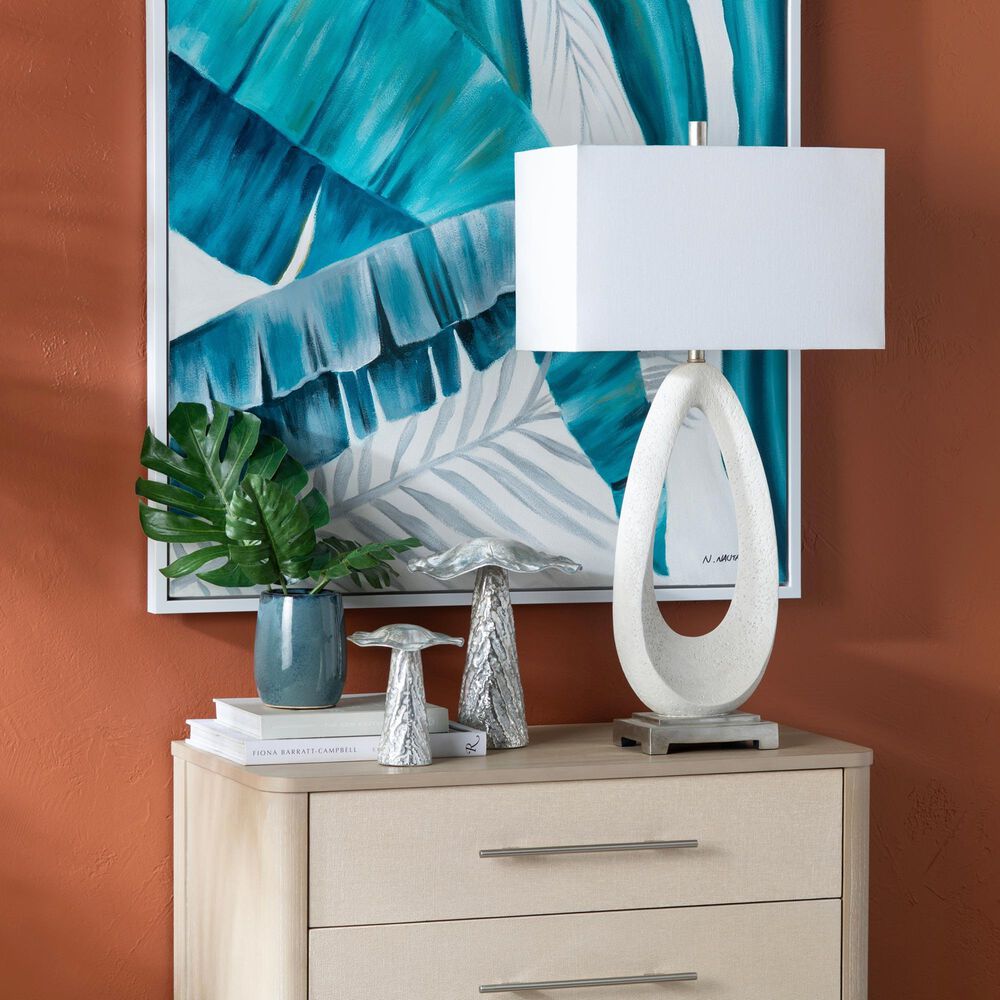 Crestview Collection Ludlow Table Lamp in White, , large