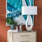 Crestview Collection Ludlow Table Lamp in White, , large