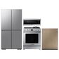 Dacor 4 Piece Kitchen Package in Stainless Steel, , large