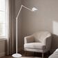 Cal Lighting Polarline Floor Lamp in Sand White, , large