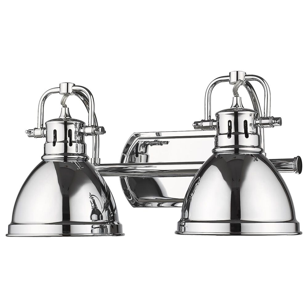 Golden Lighting Duncan 2-Light Bath Vanity in Chrome, , large
