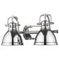 Golden Lighting Duncan 2-Light Bath Vanity in Chrome, , large