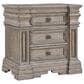 Millenium Blairhurs King Panel Bed and 2-Nightstand in Light Grayish Brown with Lights and USB Ports, , large