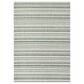 Surya Eagean EAG-2422 Grass Green, Ivory, Dark Green and Seafoam 5"3" x 7"7" Indoor/Outdoor Area Rug, , large