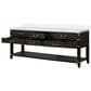 Lexora Home Norwalk 84" Double Bathroom Vanity in Black Oak with White Cultured Marble Top  and Rectangle Sink, , large