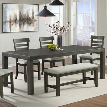 Mayberry Hill Colorado Dining Table in Distressed Tobacco Brown, , large