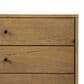 Four Hands Eaton 3-Drawer Large Nightstand in Amber Oak and Dark Gunmetal, , large