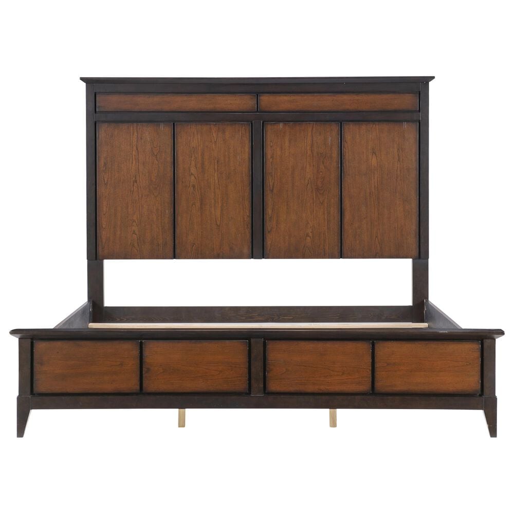 Legacy Classic Fenmore Queen Panel Bed in Mocha and Distressed Cherry, , large