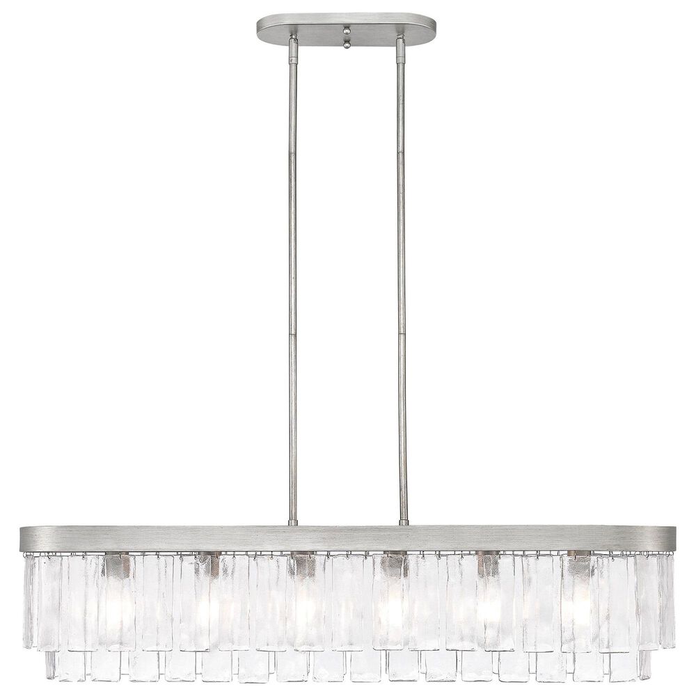 Golden Lighting Ciara 6-Light Linear Pendant in Peruvian Silver, , large