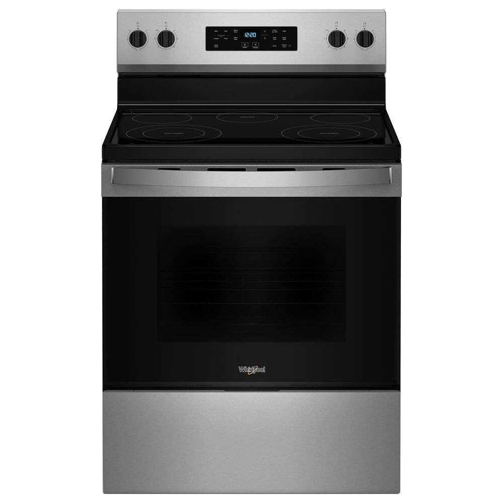 Whirlpool 30-inch Electric Range and 30 W 1.7 cu. ft Over the Range Microwave in Stainless Steel, , large