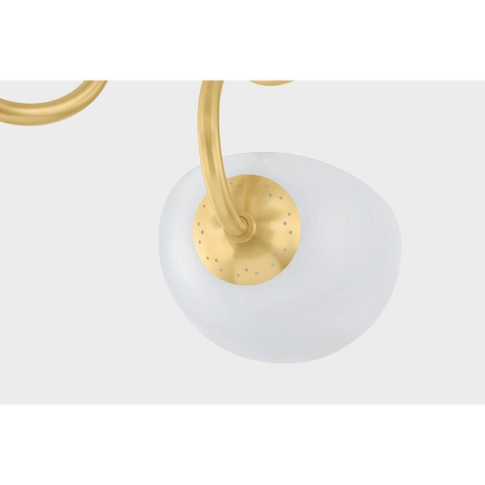 Mitzi Lighting Reva 3-Light Semi-Flush in Aged Brass, , large