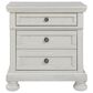 Ashley Robbinsdale King Storage Bed and Two Nightstands in Antique White, , large