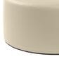 Jaxx Candler Faux Leather Ottoman in Natural Beige, , large