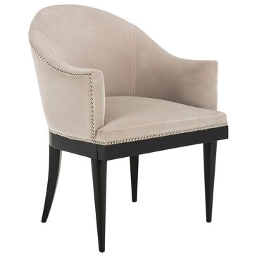 Safavieh Maynard Arm Chair in Giotto Almond Velvet, , large