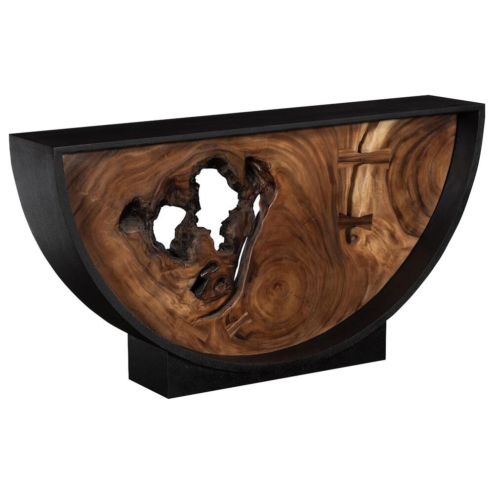 Phillips Collection Arc Console Table in Natural and Black, , large