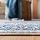 Safavieh Tulum Transitional  2" x 9" Ivory and Navy Runner, , large