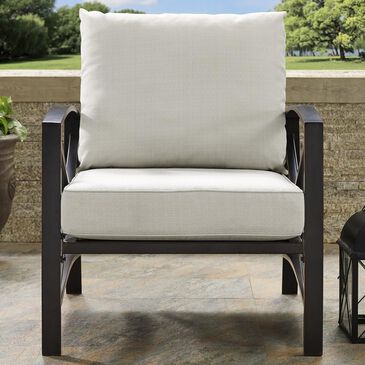 Crosley Furniture Kaplan Arm Chair in Oatmeal, , large