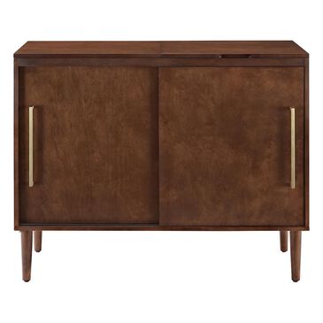 Crosley Furniture Everett Media Console in Mahogany, , large