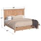 Hawthorne Furniture San Mateo King Panel Bed in Wheat, , large