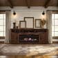 Legends Home Sausalito 78" Fireplace Console with Fireplace Insert in Whiskey, , large