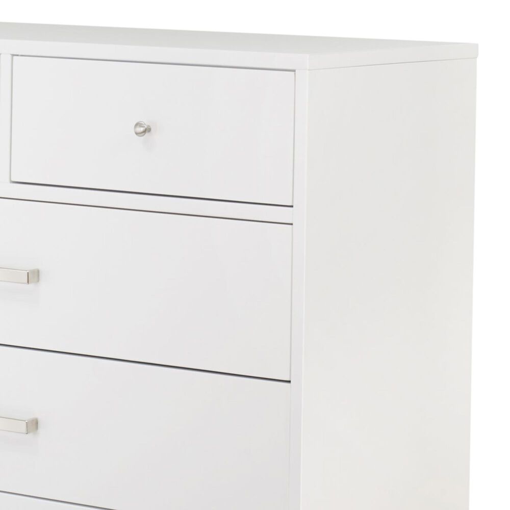 Sorelle Furniture Soho 4-Drawer Dresser in White and Natural, , large