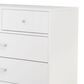 Sorelle Furniture Soho 4-Drawer Dresser in White and Natural, , large