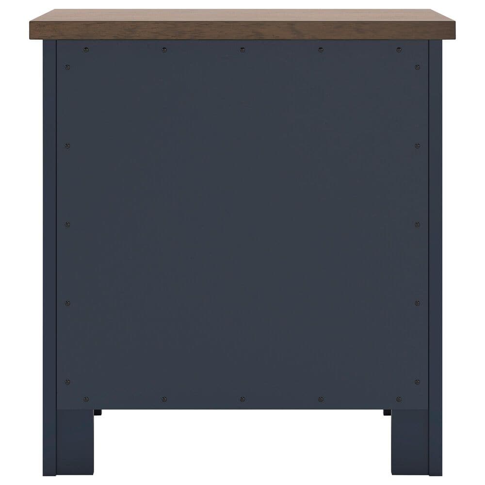 Ashley Landocken 4-Piece Queen Bedroom Set in Brown and Blue, , large