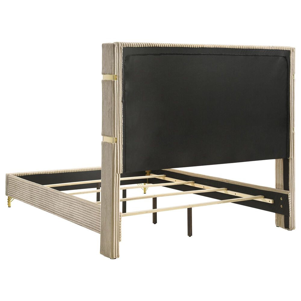 Pacific Landing Lucia 4-Piece King Bedroom Set in Beige, , large