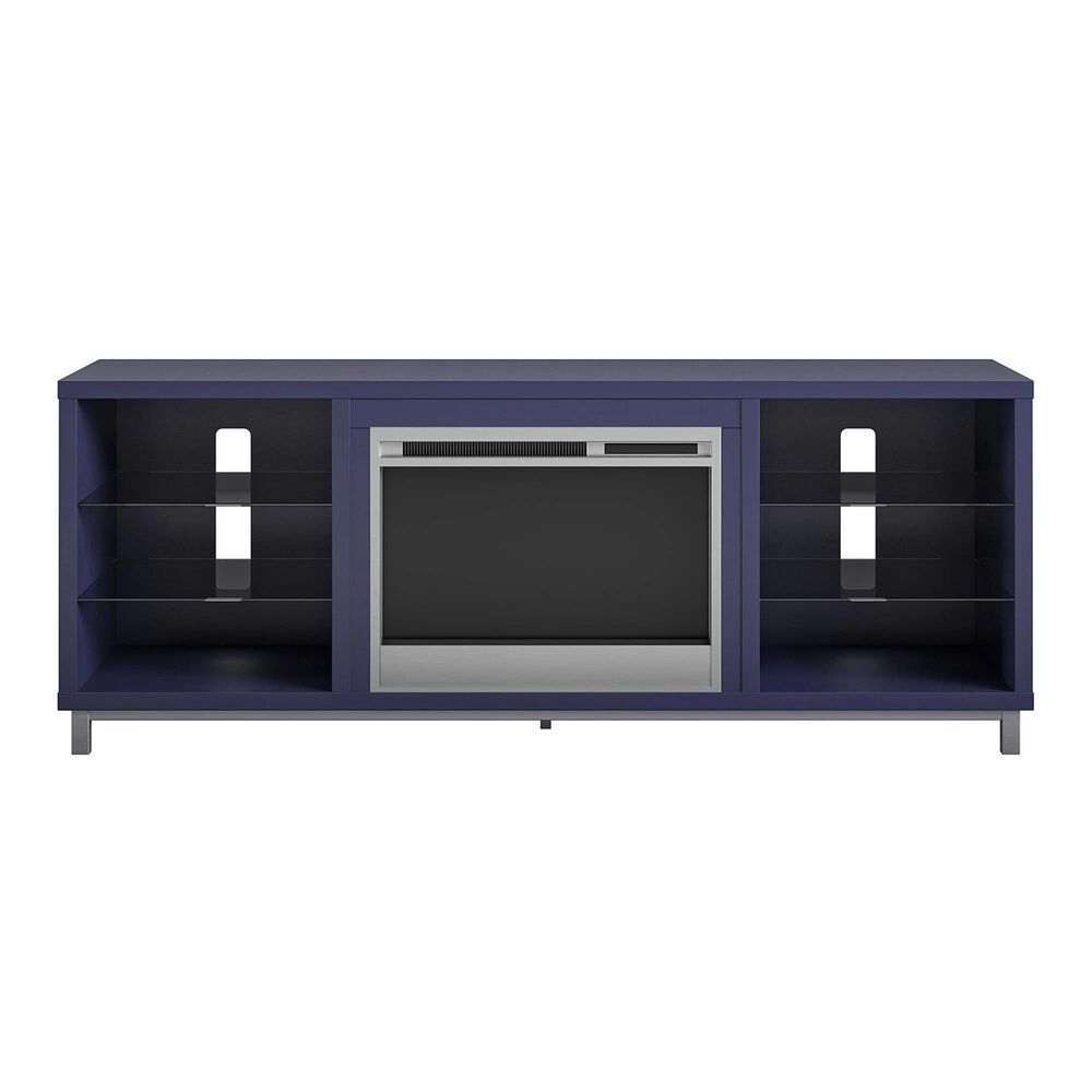 Ameriwood Home Lumina Deluxe Fireplace TV Stand in Navy, , large