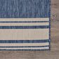 L&R Resources Seaside 1"10" x 3" Navy and White Indoor/Outdoor Area Rug, , large