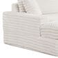 Furniture of America Tavedestrand Double Chaise Lounger with USB Port in White, , large