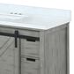 Lexora Home Marsyas 48" Single Bathroom Vanity in Ash Grey with 2 cm White Cultured Marble Top and Rectangular Sink, , large