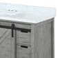 Lexora Home Marsyas 48" Single Bathroom Vanity in Ash Grey with 2 cm White Cultured Marble Top and Rectangular Sink, , large