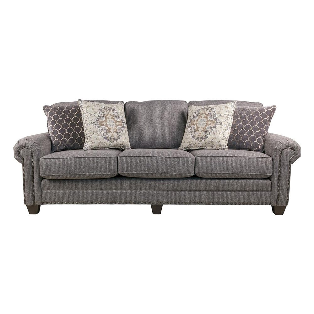 Smith Brothers Rolled Arm Sofa in Gray, , large
