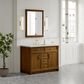 James Martin Bellshire 48" Single Bathroom Vanity in Honey Oak with 3 cm Eternal Jasmine Pearl Silestone Top, Rectangular Sink and FreePower Wireless Charger, , large