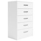 Ashley Flannia 5-Drawer Chest in White, , large