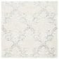Safavieh Micro-Loop Damask 5" Square Charcoal and Ivory Area Rug, , large