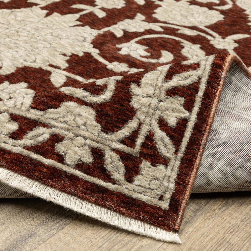 Oriental Weavers Capella Red and Beige 9&#39;10&quot; x 12&#39;10&quot; Area Rug, , large
