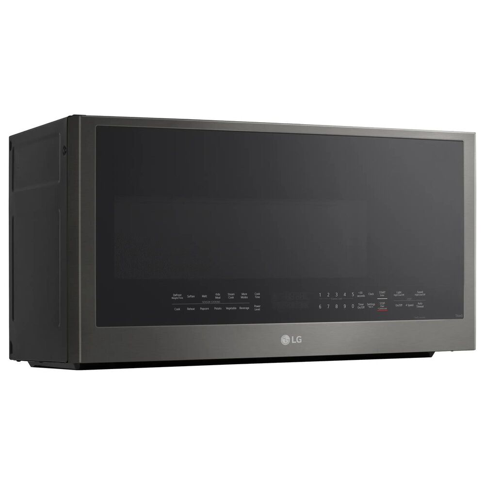 LG 2 Cu. Ft. Over-The-Range Microwave Oven in PrintProof Black Stainless Steel, , large