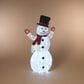 The Gerson Company 41.5"H UL Electric Lighted Outdoor Holiday Snowman in White, , large